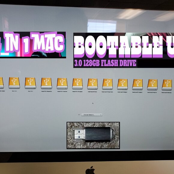 128GB Bootable USB 3.0 Flash Drive macOS Installer (14-in-1)for Repair & Install - Picture 2 of 5
